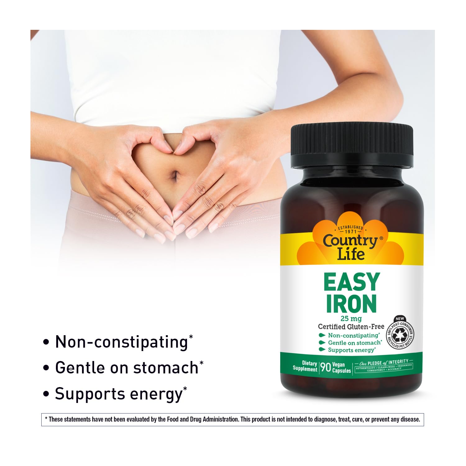 Country Life Easy Iron energy-support visuals for active daily routines.