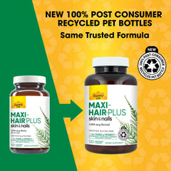 Country Life Maxi-Hair Plus capsules close-up for daily use.