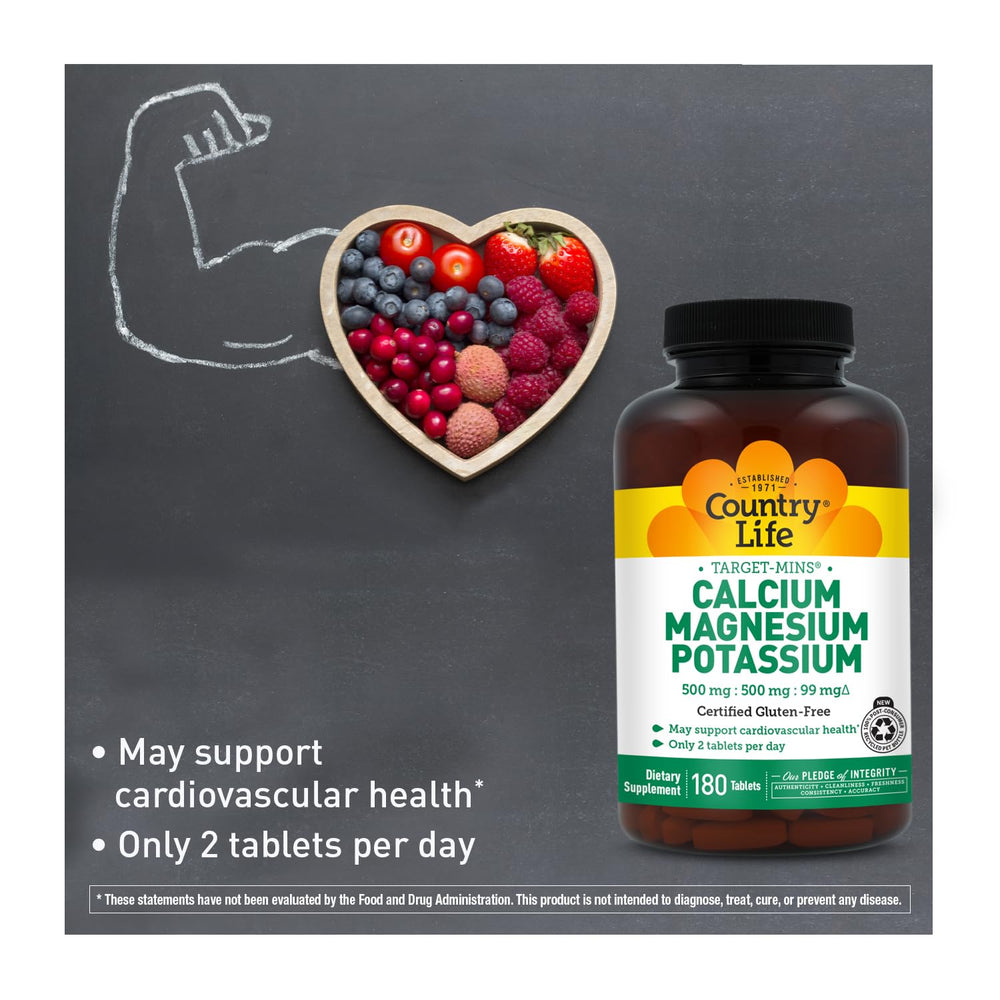 Country Life Target Mins gluten-free vegan packaging supports allergy-conscious shoppers.