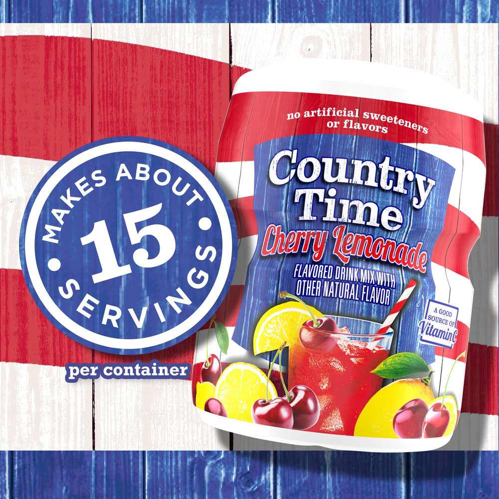 Country Time Cherry Lemonade kosher symbol shows quality and tradition