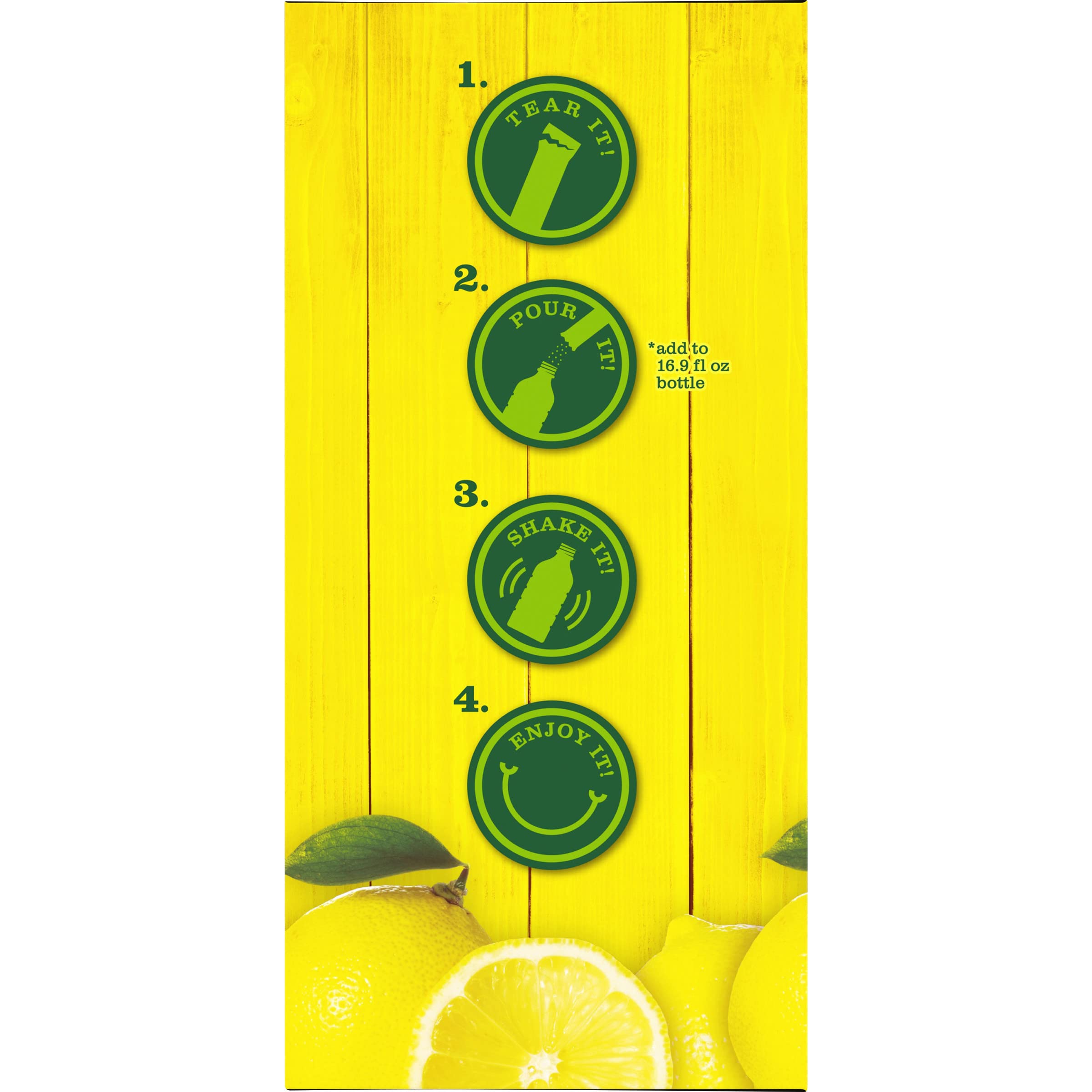 Country Time Lemonade In-a-Glass hero shot showcases ready-to-serve lemonade.