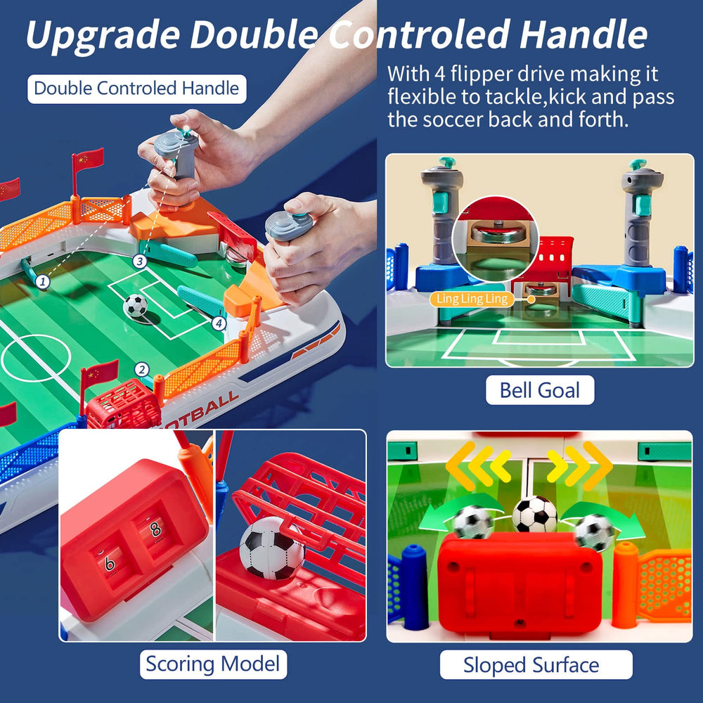 Couomoxa goal bell and scoreboard enhance game realism during matches.