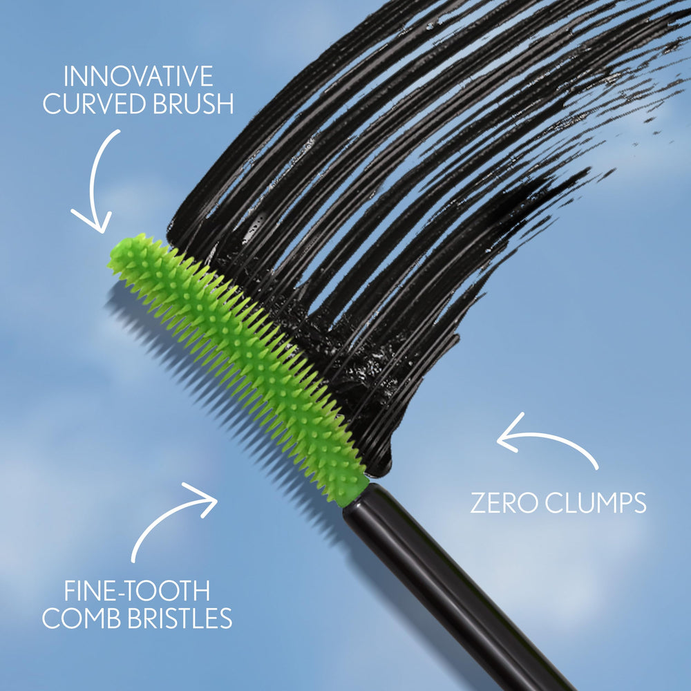COVERGIRL Clump Crusher mascara packaging front view for easy shelf appeal.