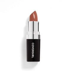 CoverGirl Continuous Color Lipstick Bronzed Glow swatch on skin shows rich, long-lasting color