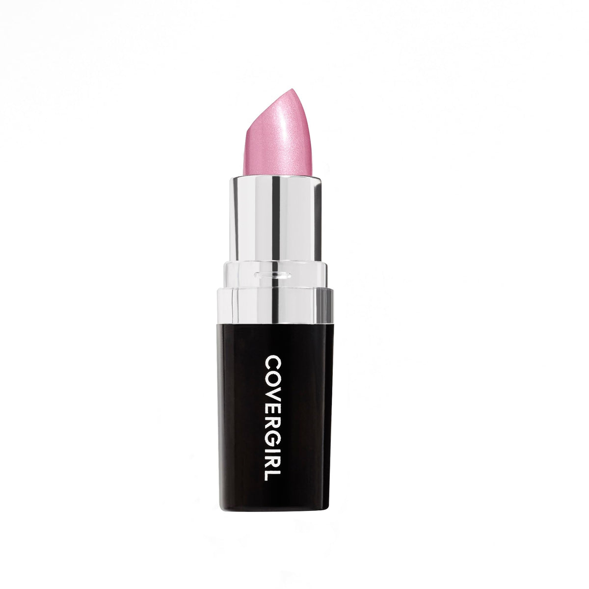 CoverGirl Continuous Color Lipstick Iceblue Pink swatch for lasting color and daily wear.