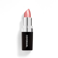 CoverGirl Continuous Color Lipstick Sugar Almond 010 close-up showing moisture-rich formula for smooth lips.