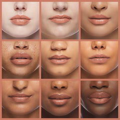 CoverGirl Continuous Color Lipstick Sugar Almond 010 on lip swatch, showcasing six-hour wear.
