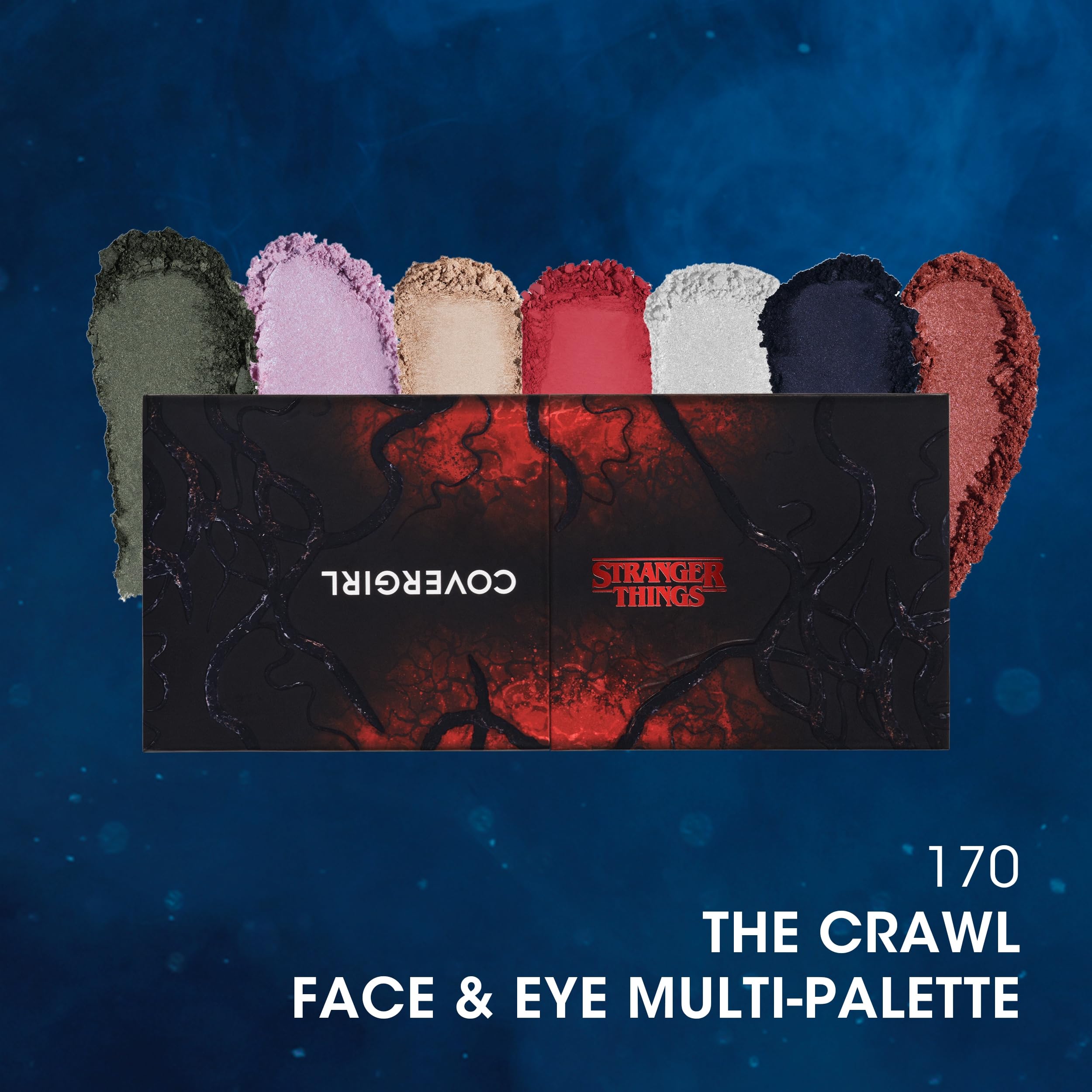 CoverGirl The Crawl palette interior mirrors help perfect symmetry on the go.