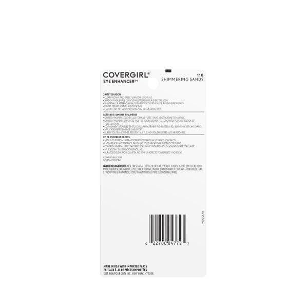 Covergirl Eye Enhancers Shimmering Sands matte-pearly-sparkly shades for customizable effects