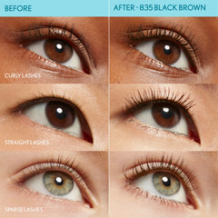 CoverGirl Lash Blast Cleantopia mascara on lashes with full volume look