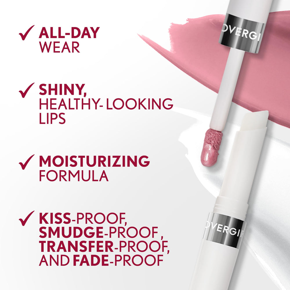 COVERGIRL Outlast Lip Color 010 Sugey Girl packaging displays cruelty-free promise.
