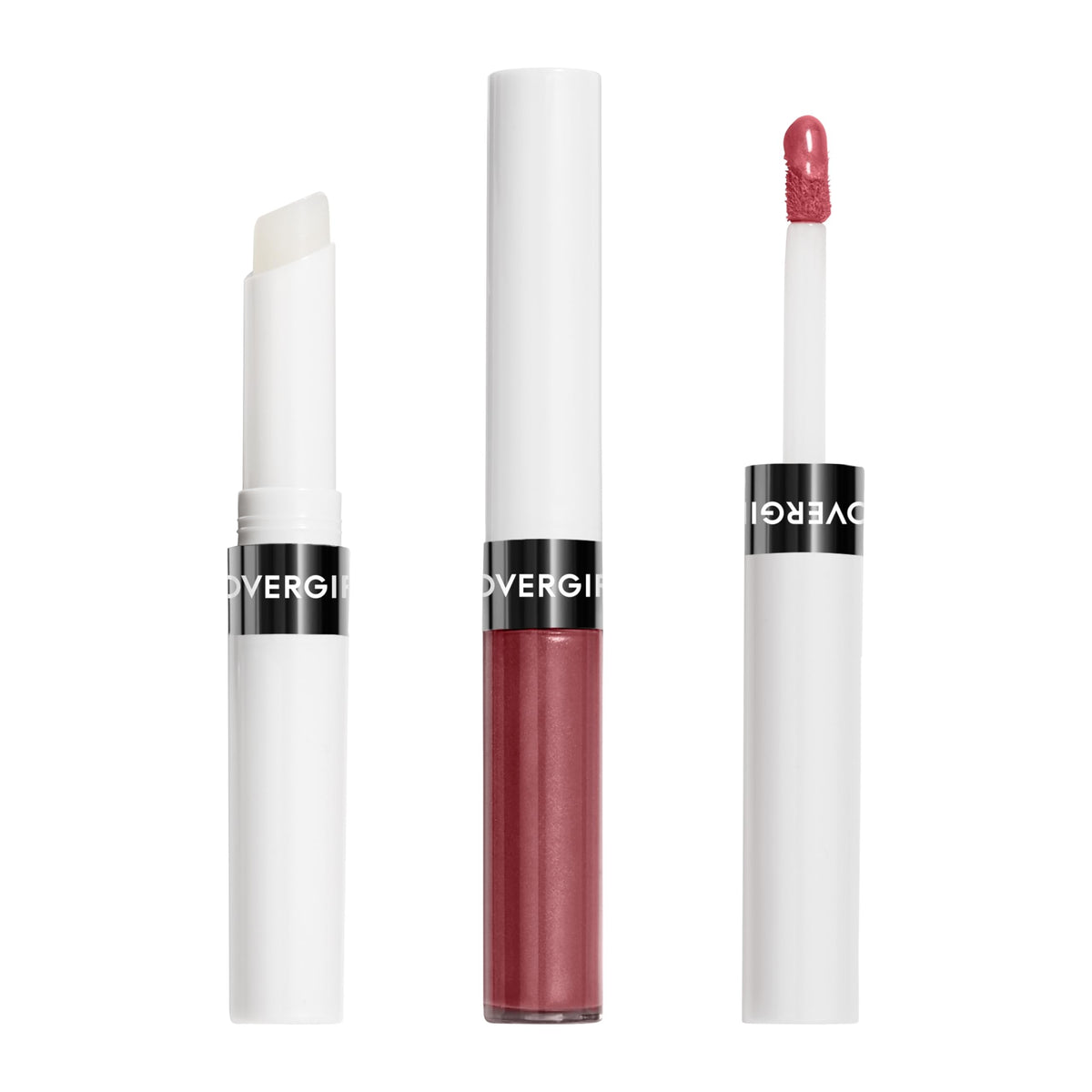 Covergirl Outlast lip color in Good Mauve tube showing long-lasting nude shade