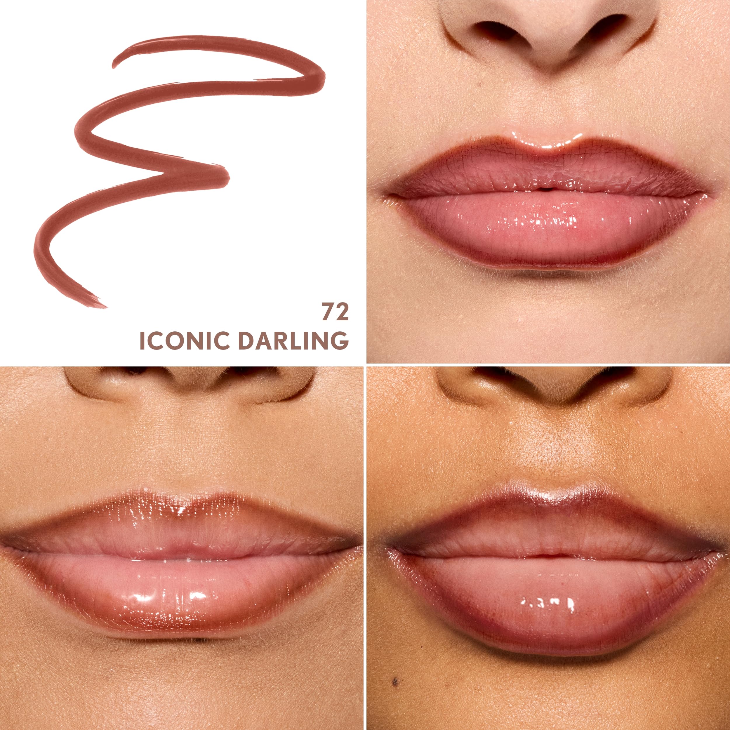 CoverGirl Outlast Lipstain glide swatch shows rich color in one pass.