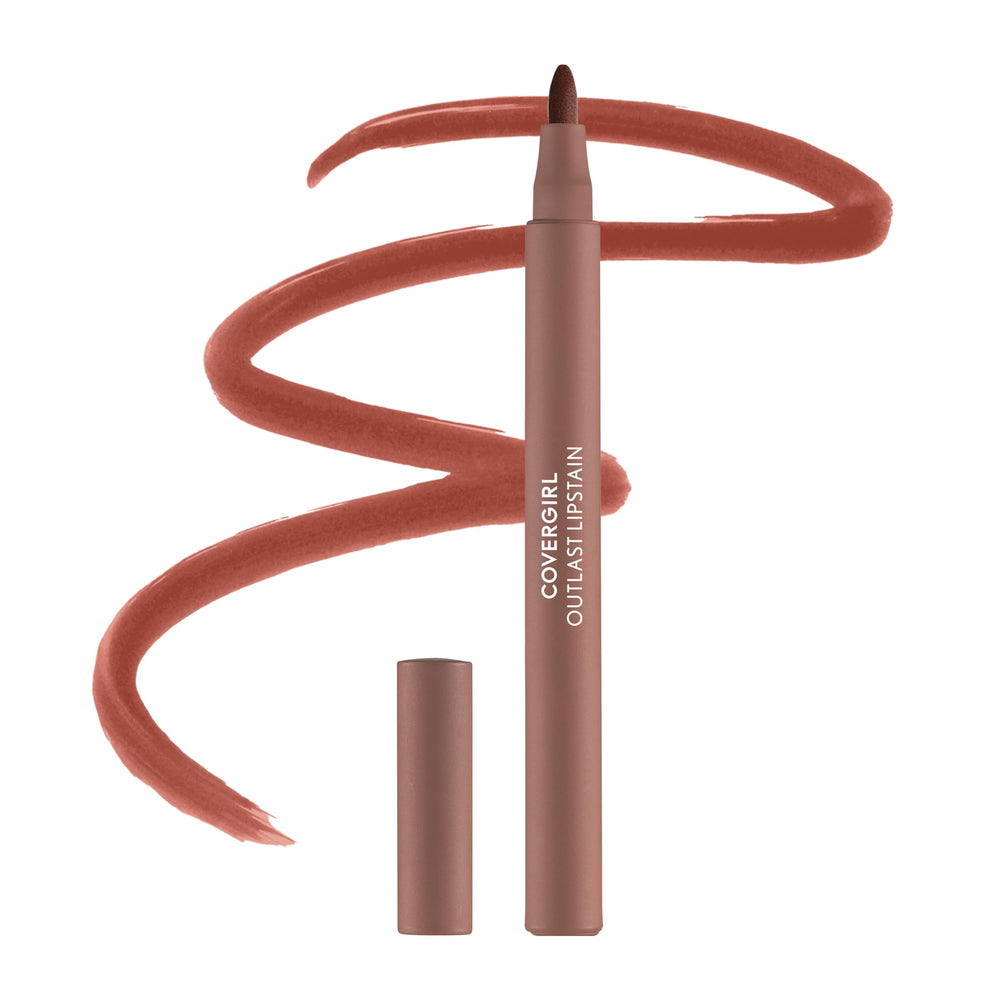 CoverGirl Outlast Lipstain precision pen tip enables precise, quick lining.