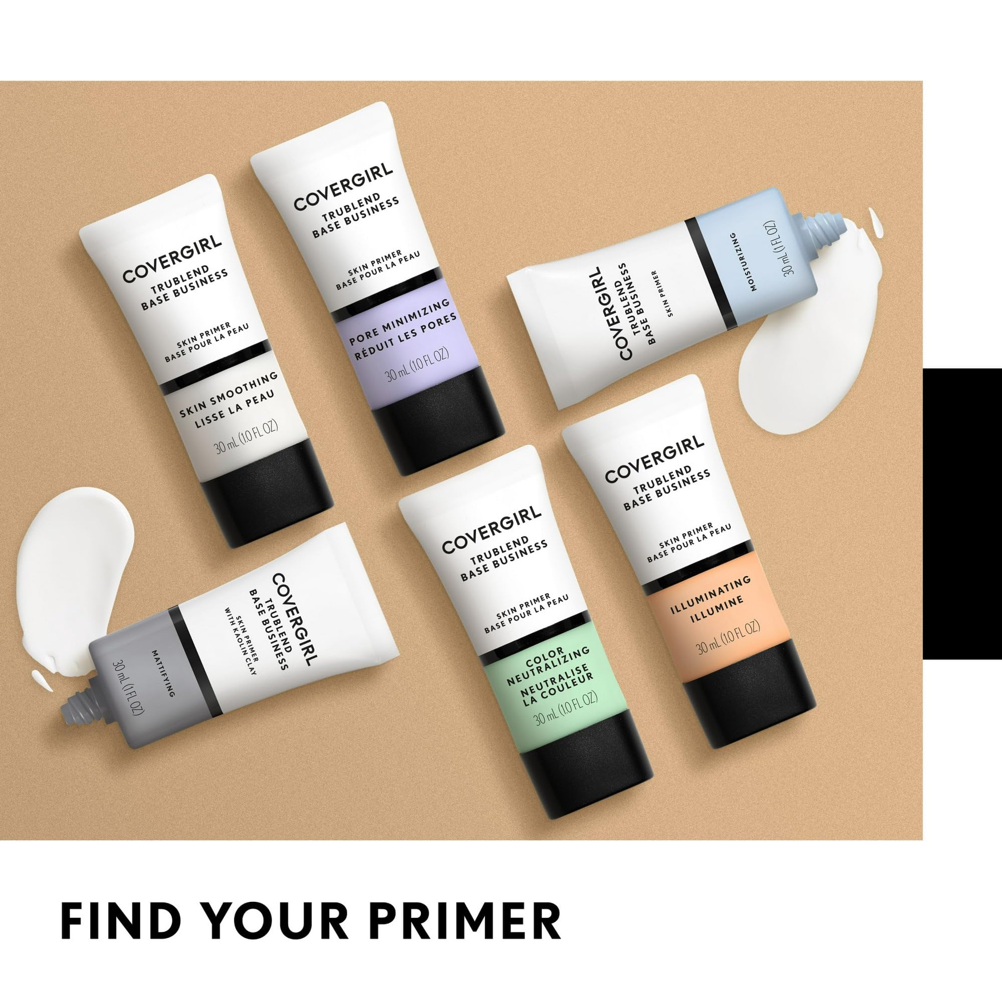 CoverGirl Primer being applied with a soft glide for a lightweight feel.