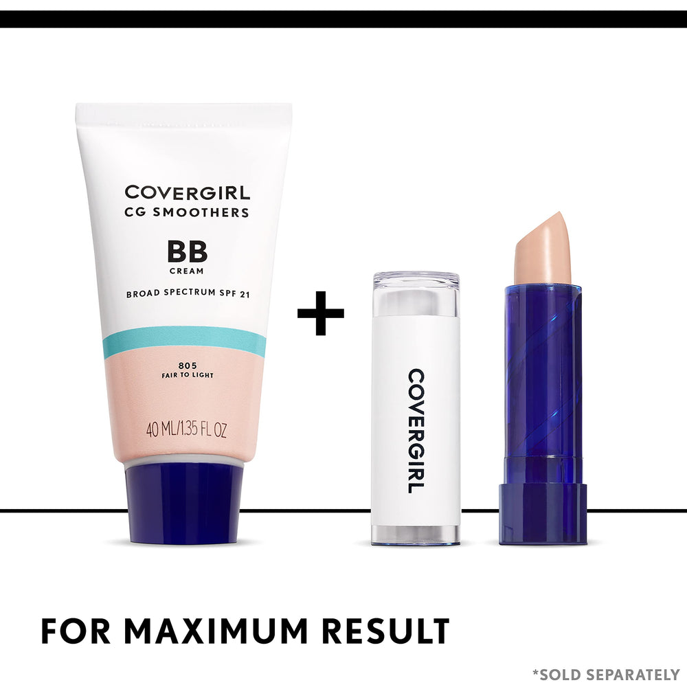 COVERGIRL Smoothers BB Cream shade Fair-Light 805 on arm for matching tone.