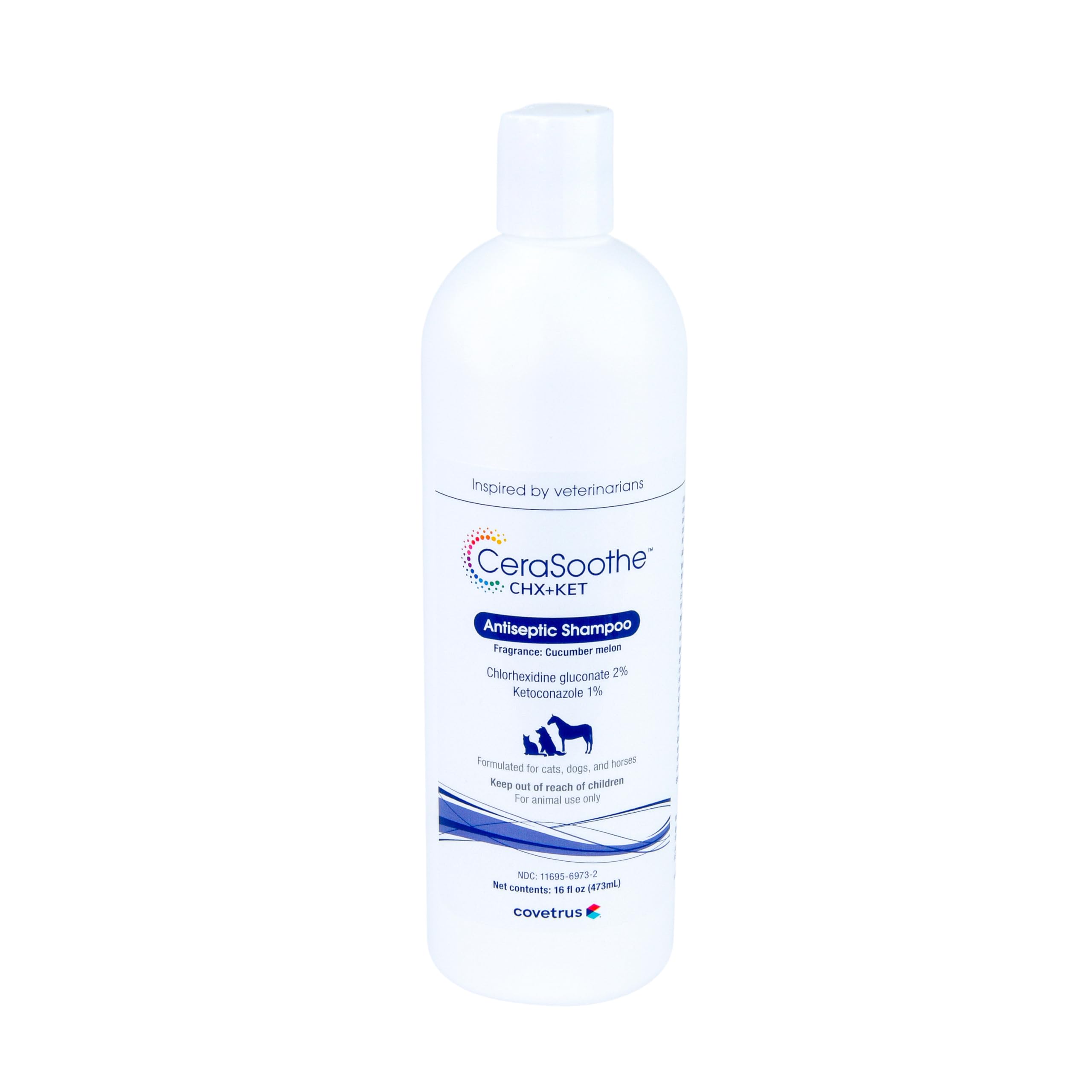 Covetrus CeraSoothe CHX+KET shampoo for dogs cleanses the coat and soothes skin