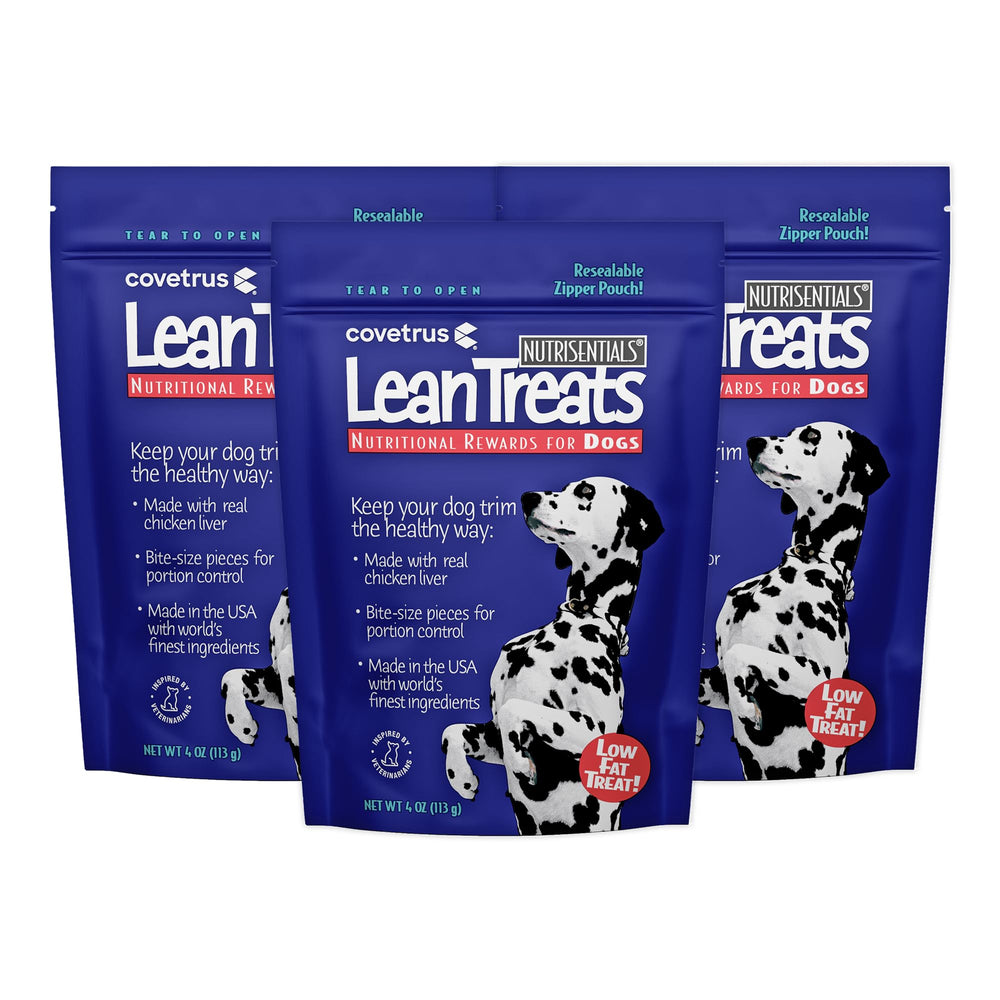 Low-fat, 7-calorie Covetrus Lean Treats as a snack option.