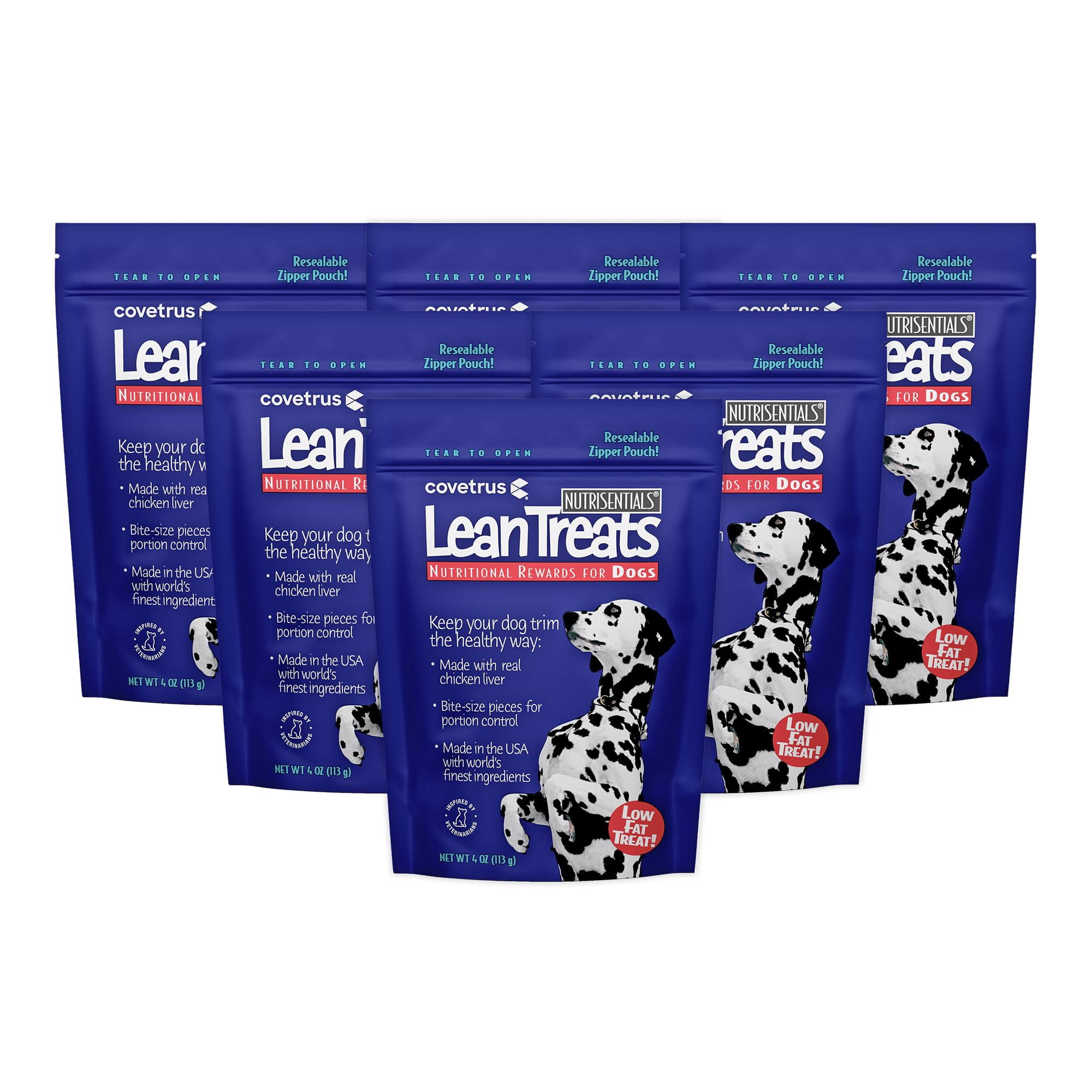 Covetrus Nutrisential Lean Treats low-fat formula supports balanced snacking.