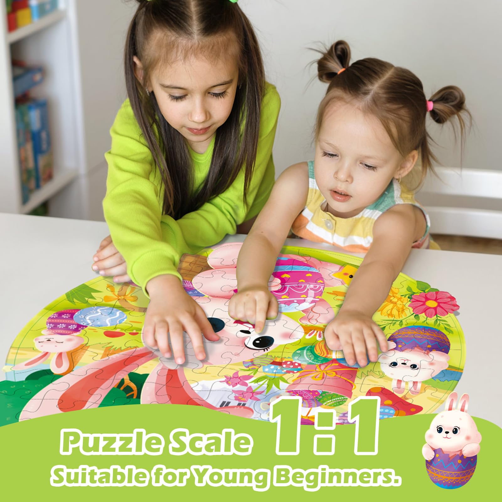 Covsen Easter puzzle anti-glare finish reduces eye strain.