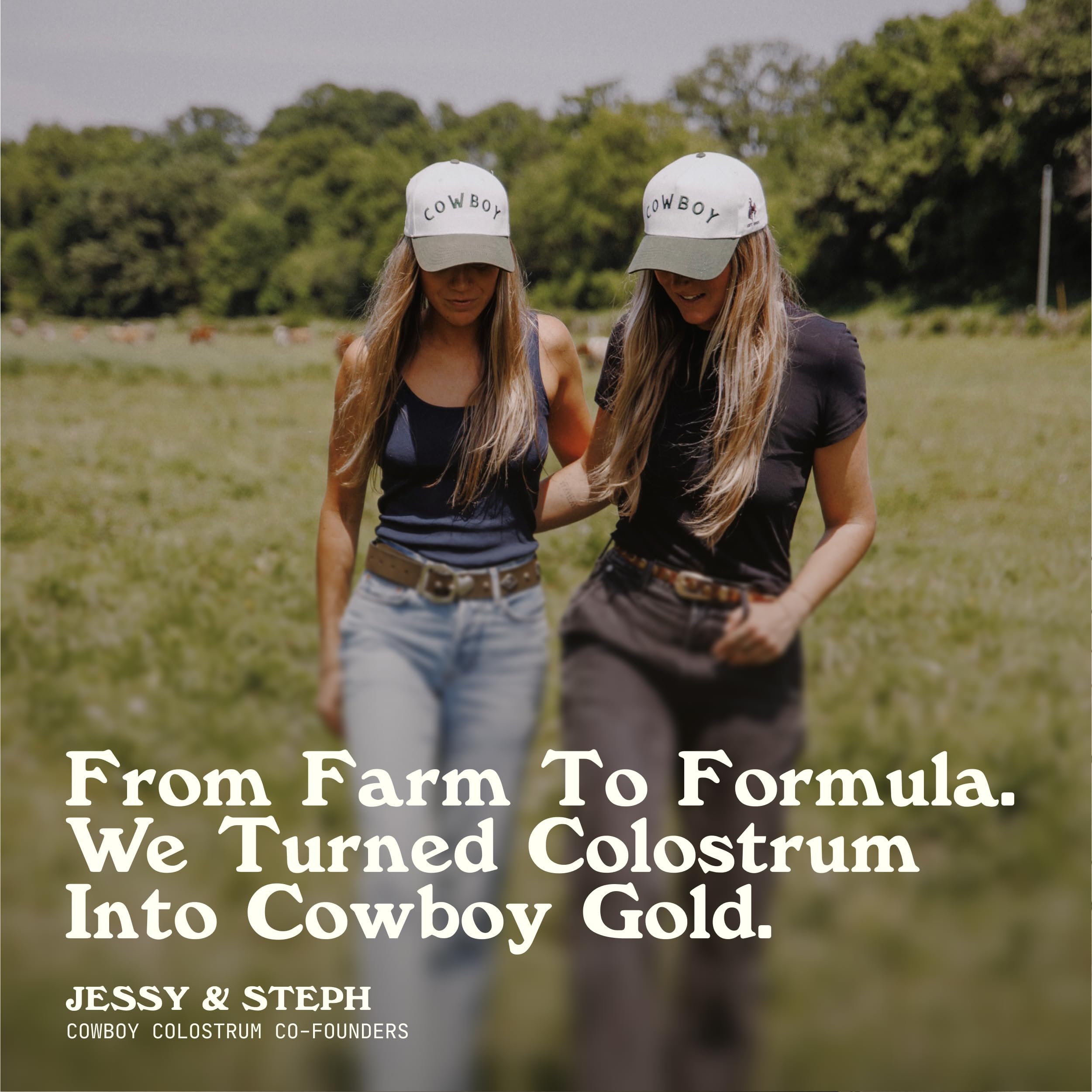 Cowboy Colostrum upcycled surplus sourcing emblem representing waste reduction