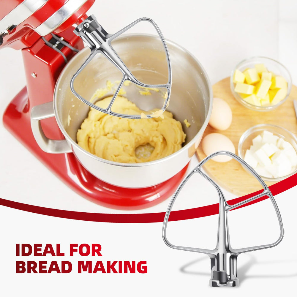 Cowbright dishwasher safe beater simplifies post baking cleanup.