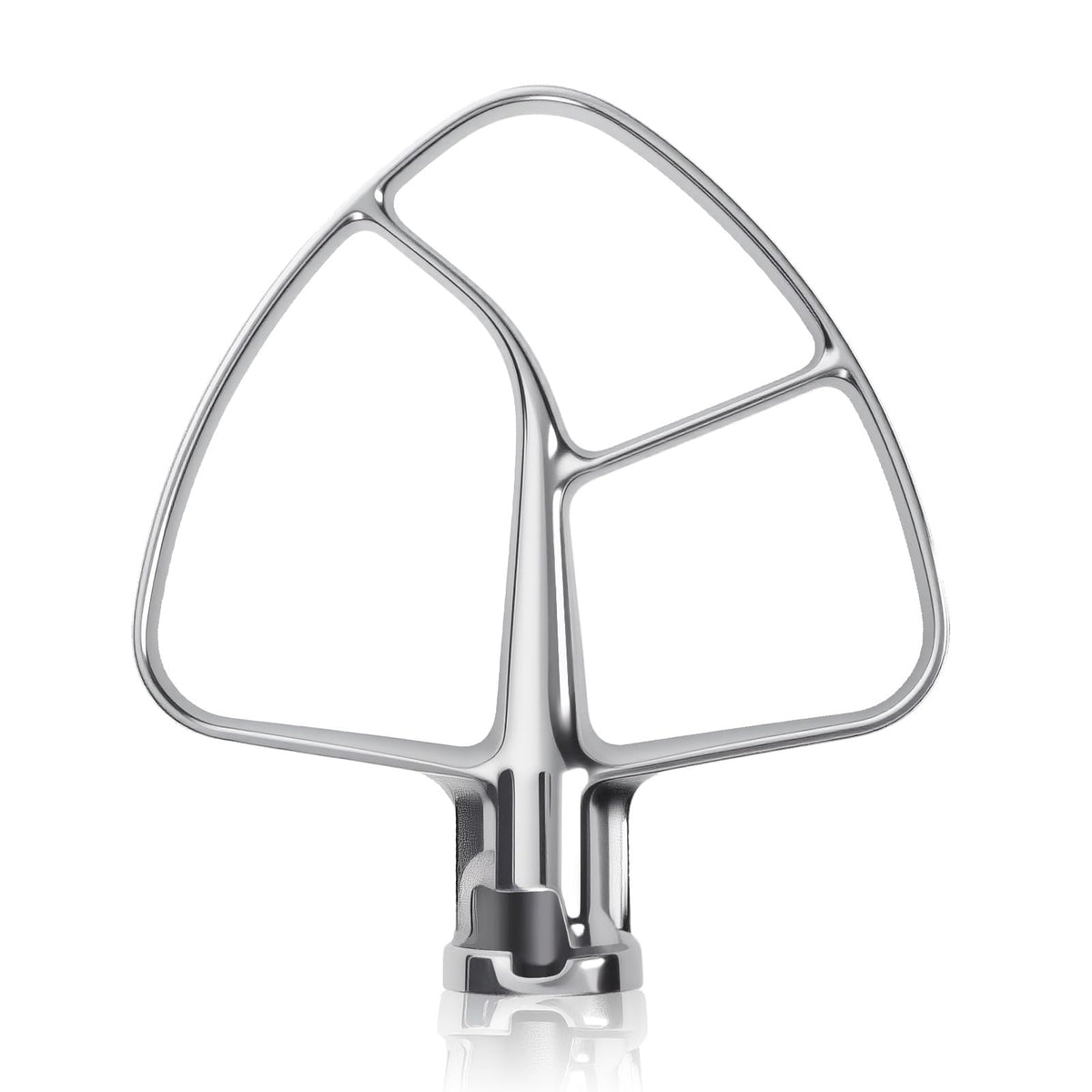 Cowbright K45B flat beater in stainless steel for consistent mixing.