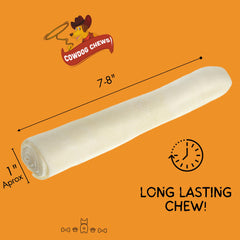 Cowdog Chews Beefhide Roll close-up texture highlighting durable chew for tough chewers
