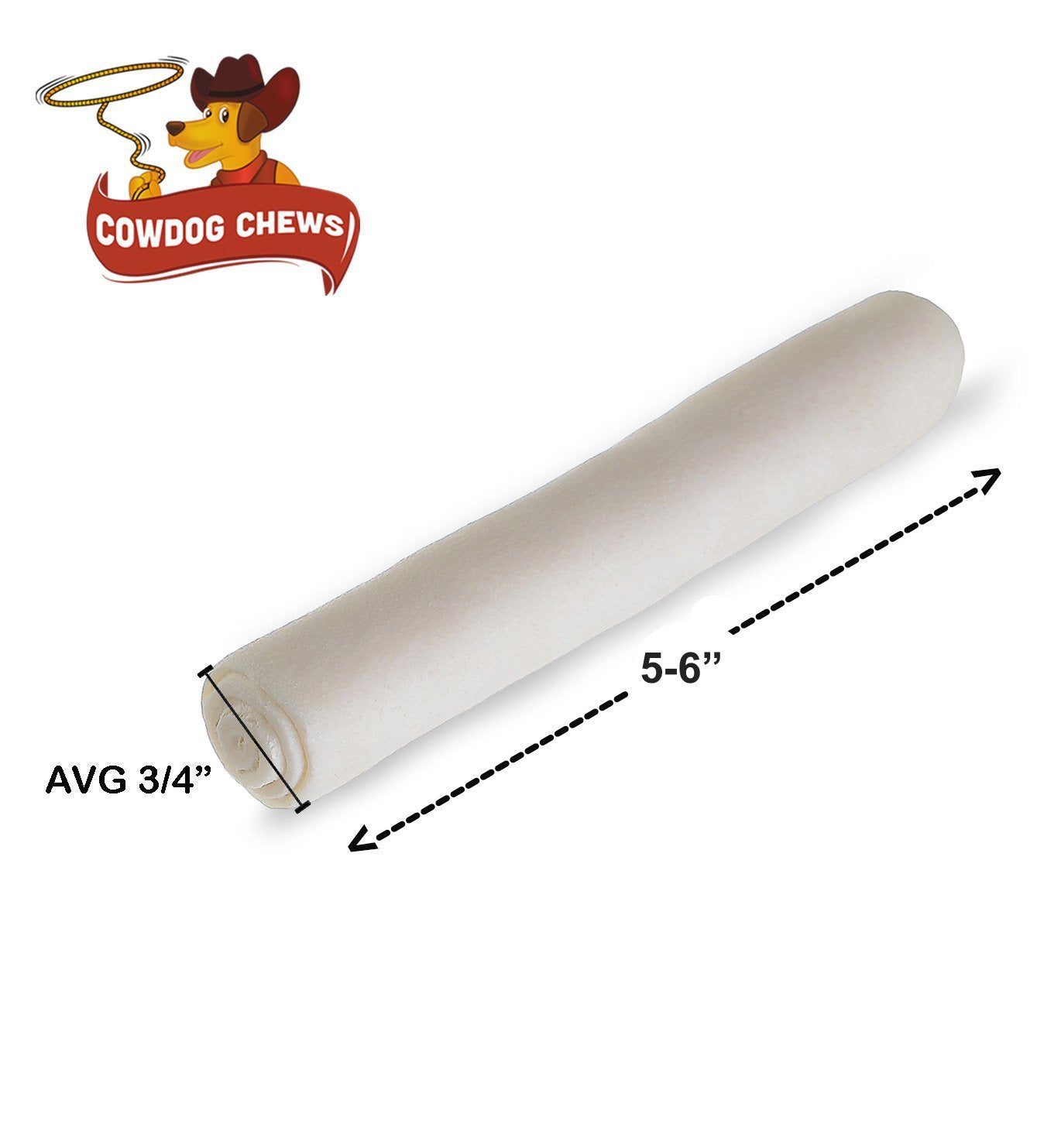 Cowdog Chews dog-chewing-rawhide shows a satisfying chew session for dogs