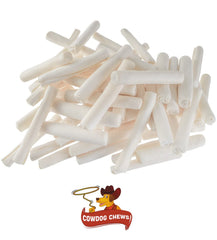 Cowdog Chews natural-ingredients-label highlights natural rawhide from grass-fed sources