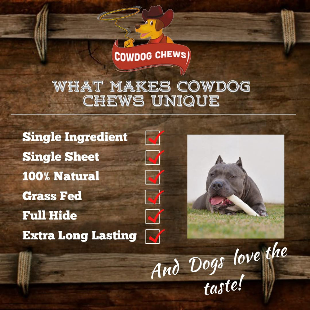 Cowdog Chews rawhide-texture-closeup reveals sturdy chew texture