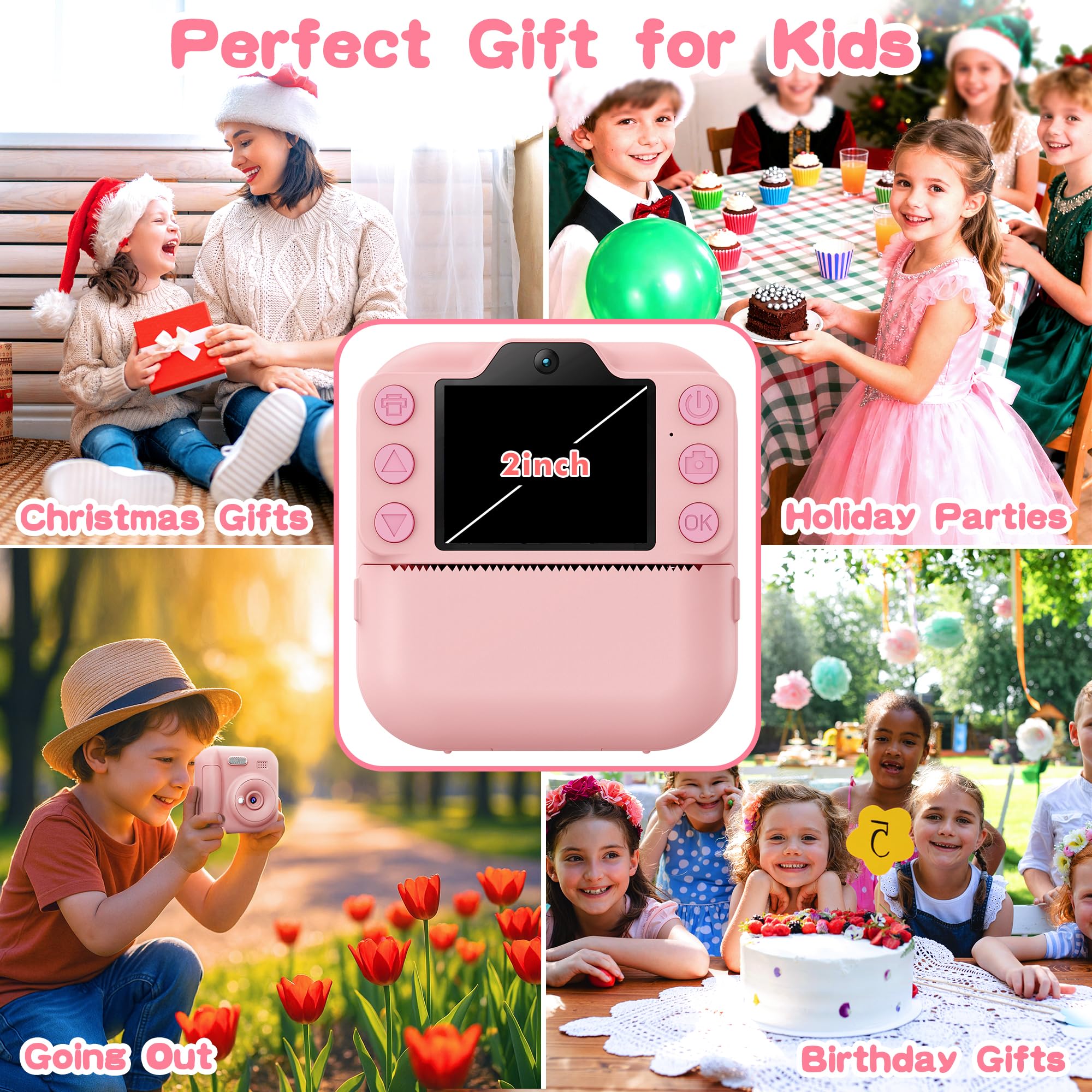 Coxlame Kids Camera Instant Print charging to power longer play sessions.