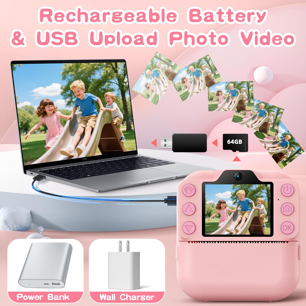 Coxlame Kids Camera Instant Print color pencil set for DIY prints.