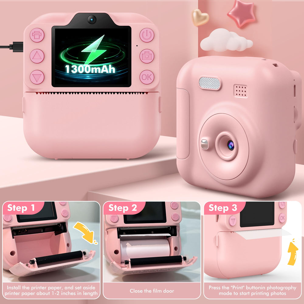 Coxlame Kids Camera Instant Print gift packaging indicating a ready gift.