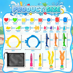 Cozycharm diving rings enhance quick-target games to boost underwater confidence.