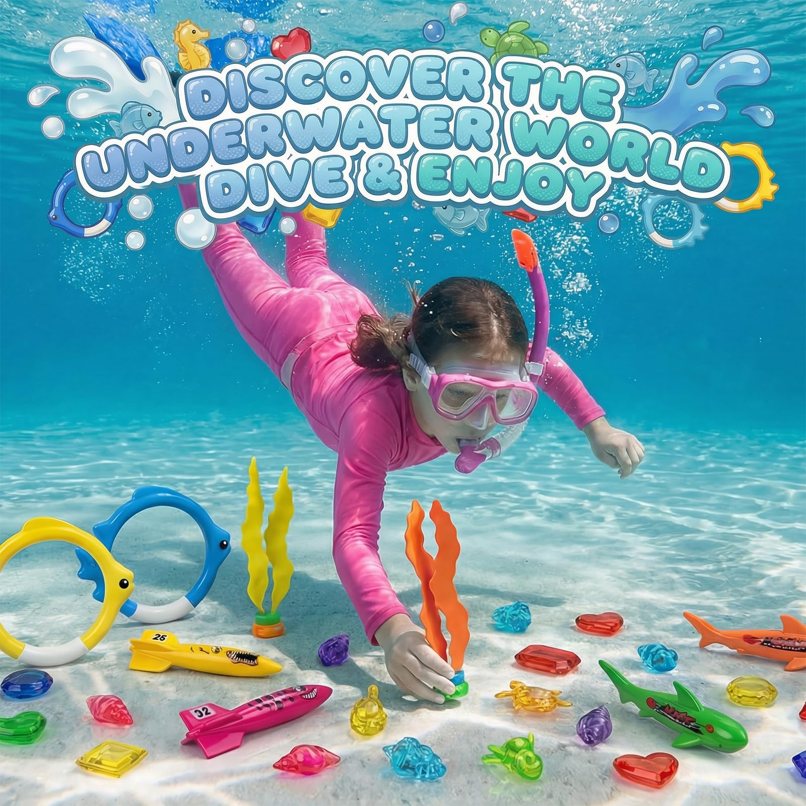 Cozycharm mesh storage bag keeps toys organized and ventilated after swimming.