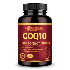 Cozynol CoQ10 softgels bottle demonstrates convenient heart support potential.