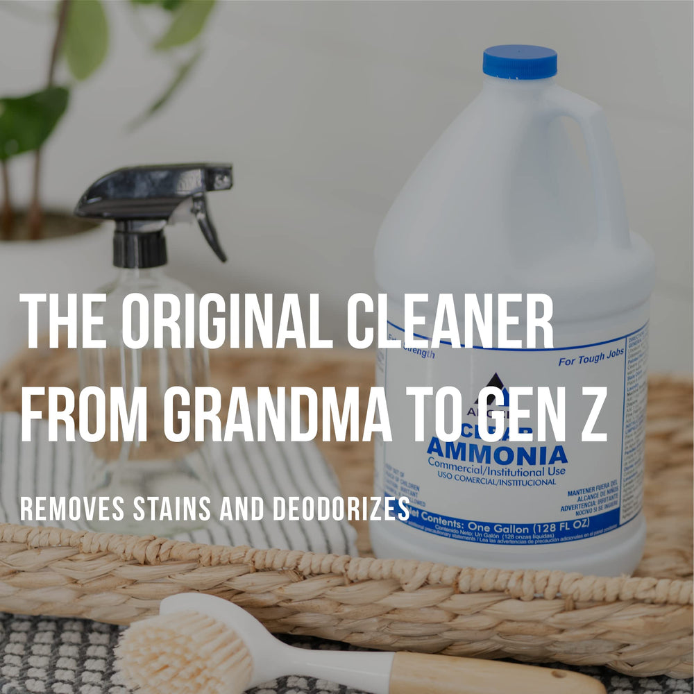 CPDI Clear Ammonia Cleaner on kitchen counter for daily grease cutting.