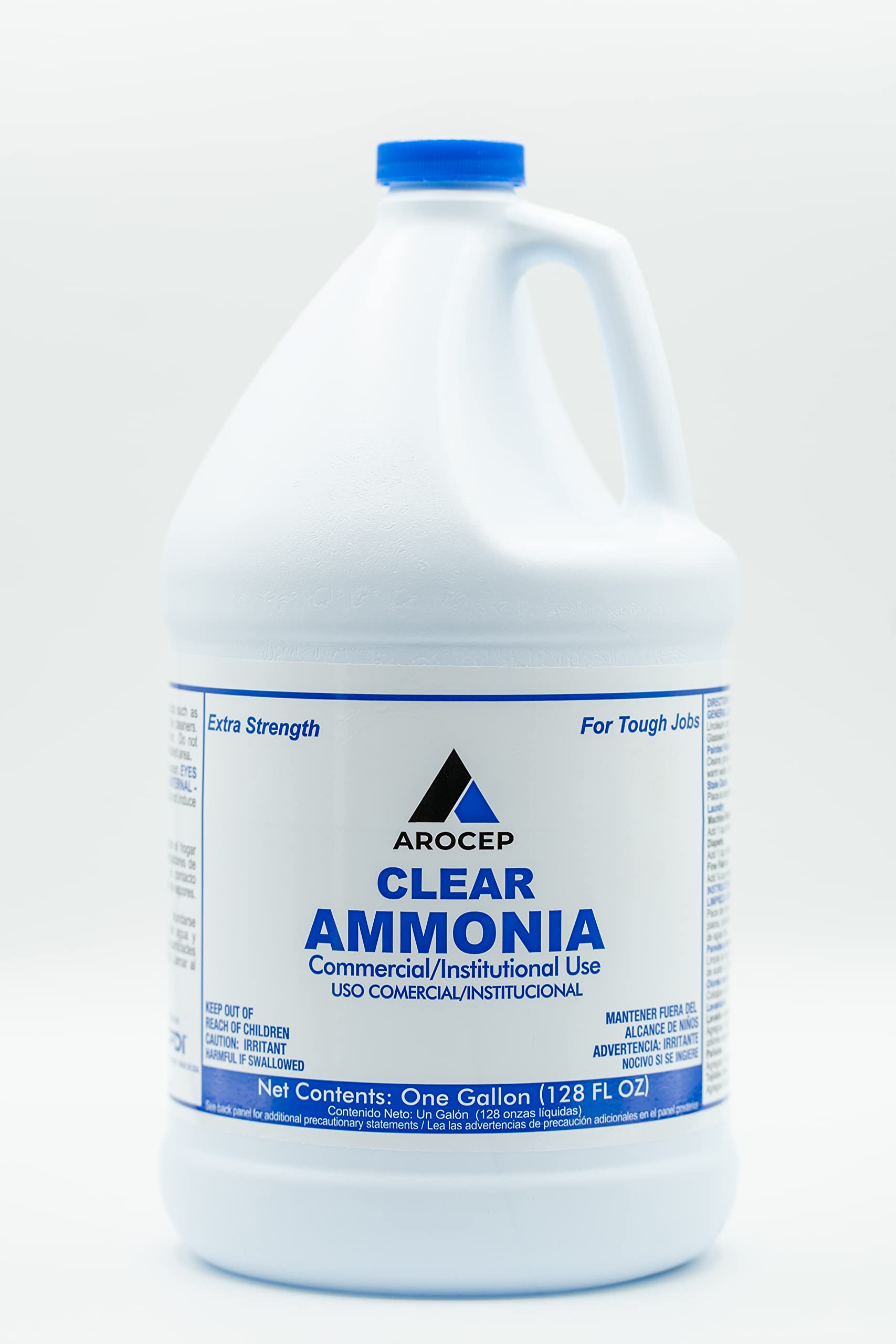 CPDI Clear Ammonia Cleaner on ceramic tile removing grime and soap scum.