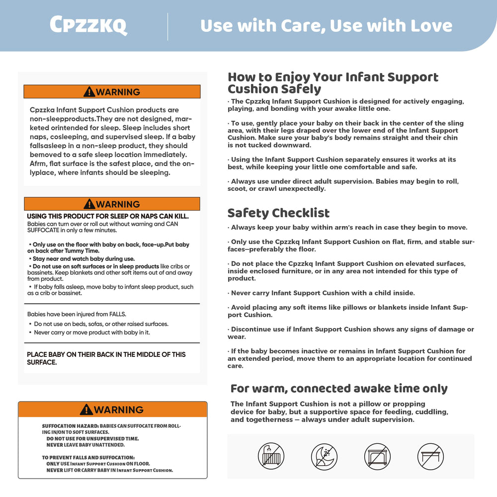 Cpzzkq gift-ready infant cushion for new parents
