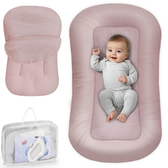 Cpzzkq infant support cushion with pink cover for cozy supervised playtime
