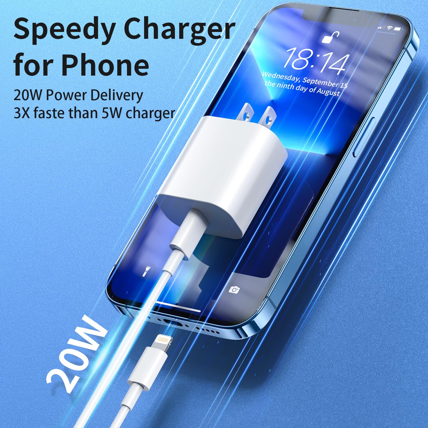 CQDKWG MFi-certified charger ensures smooth iPhone compatibility