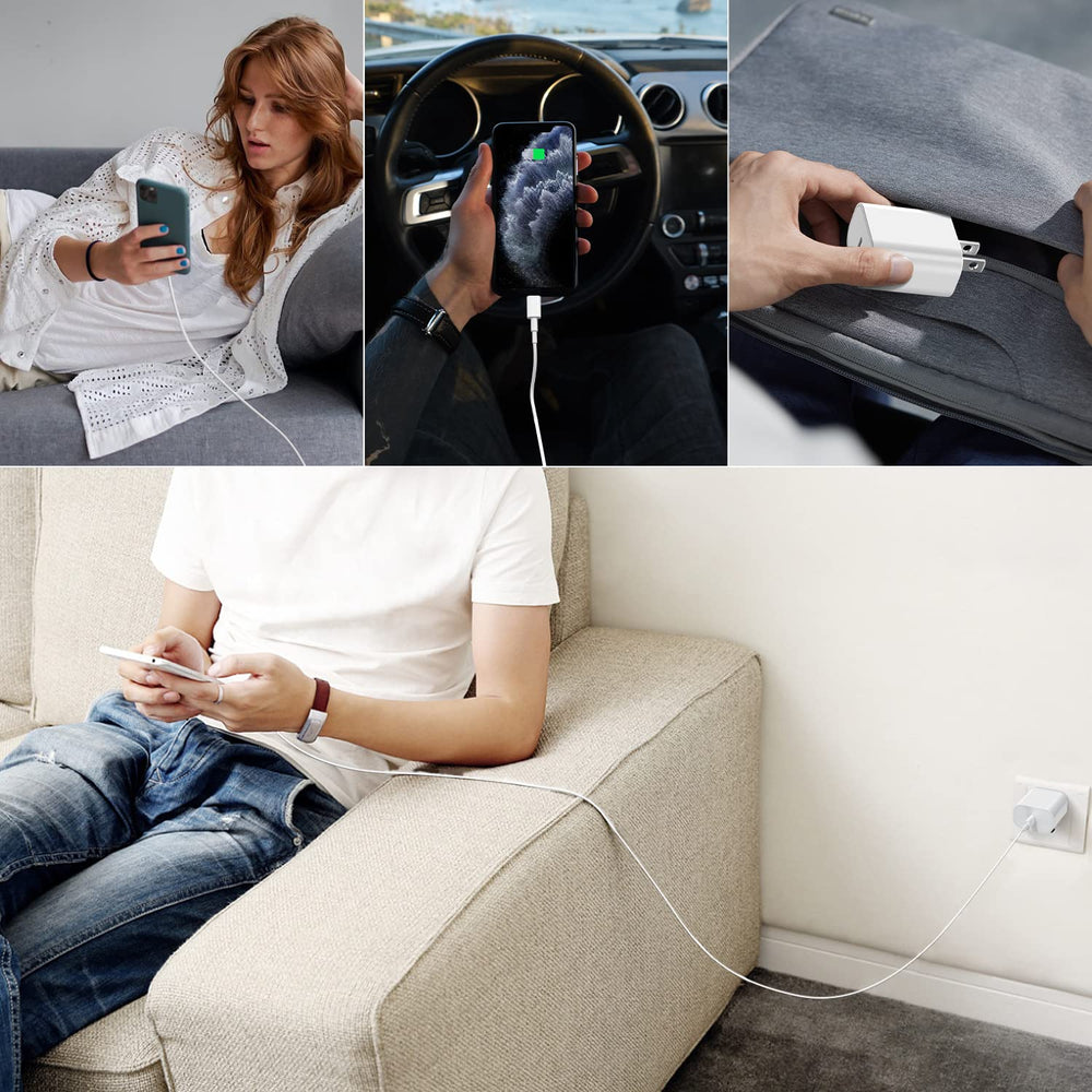 CQDKWG non-slip compact charger design fits neatly on desks and outlets