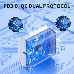CQDKWG PD 3.0 fast charger powers iPhone quickly and reliably