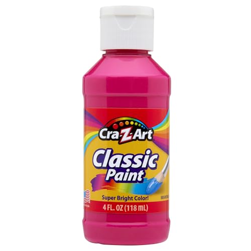 Cra-Z-Art 4oz bottle with cap keeps paints organized during arts and crafts.