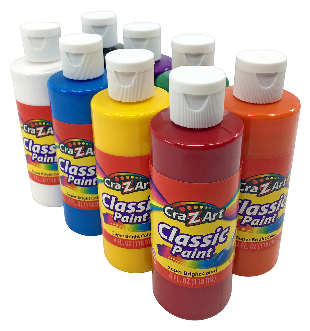 Cra-Z-Art washable paint 4oz orange bottle ideal for classroom crafts