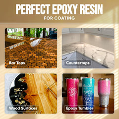Craft Resin ultra-clear gloss preserves color with a high-gloss surface.