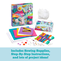 Craft-Tastic Let’s Learn to Sew instruction booklet close-up for clear guidance