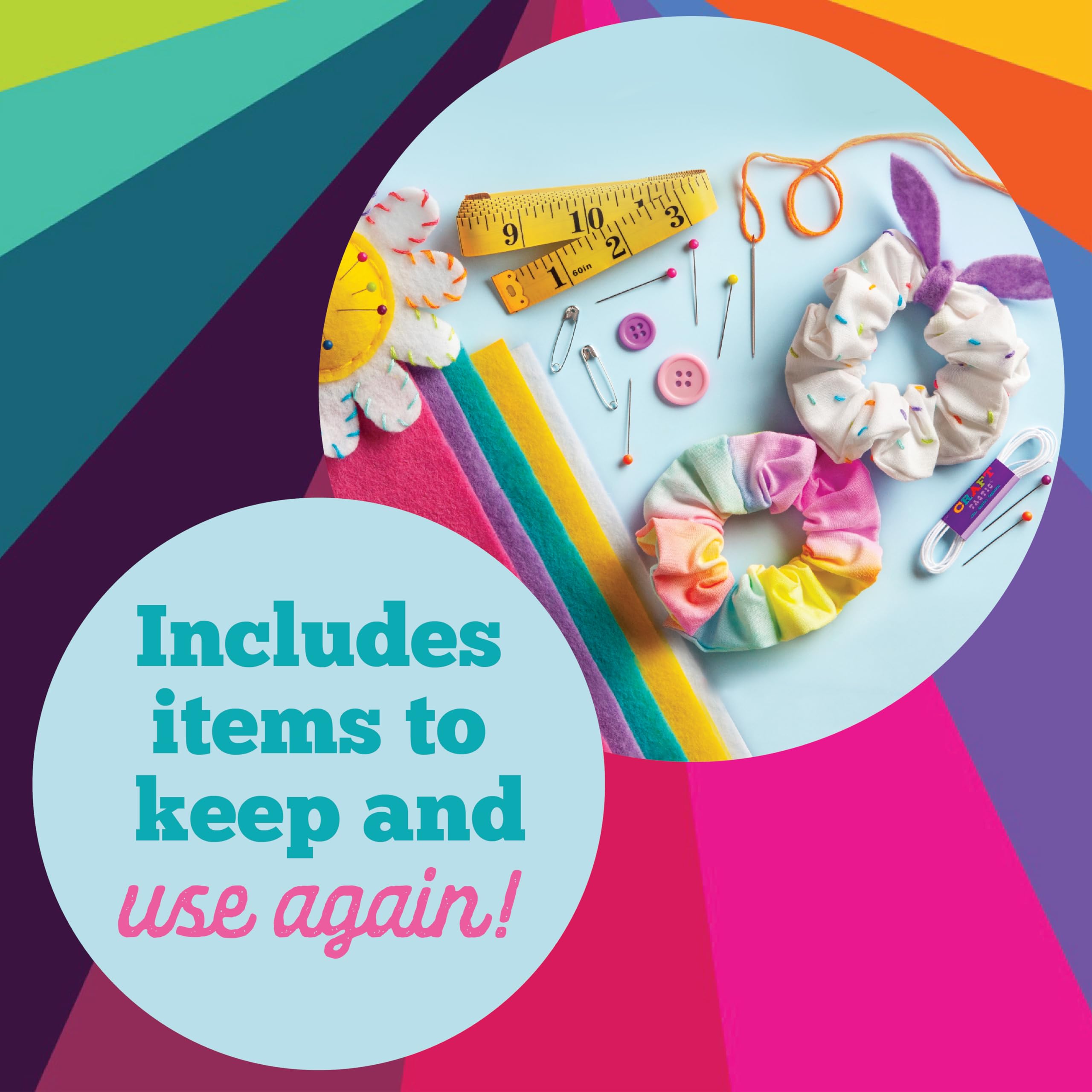 Craft-Tastic Let’s Learn to Sew stuffed animal project in progress