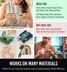Craft911 18HSS micro bits close-up for resin bead jewelry projects.